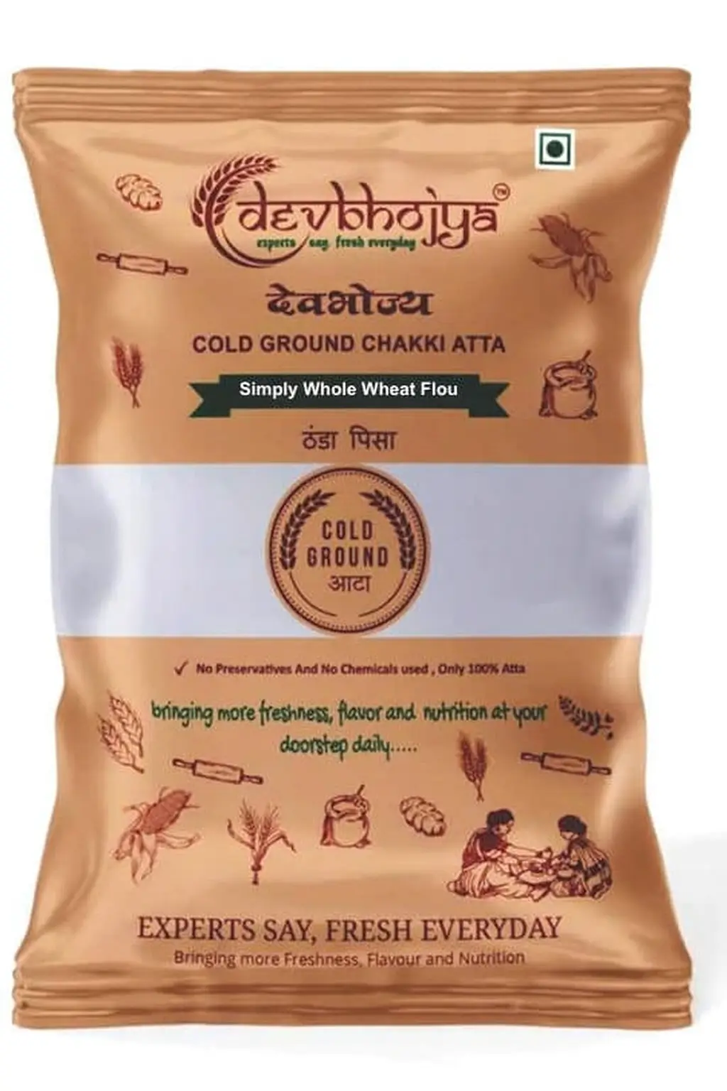 Simply Whole Wheat Flour - 1KG